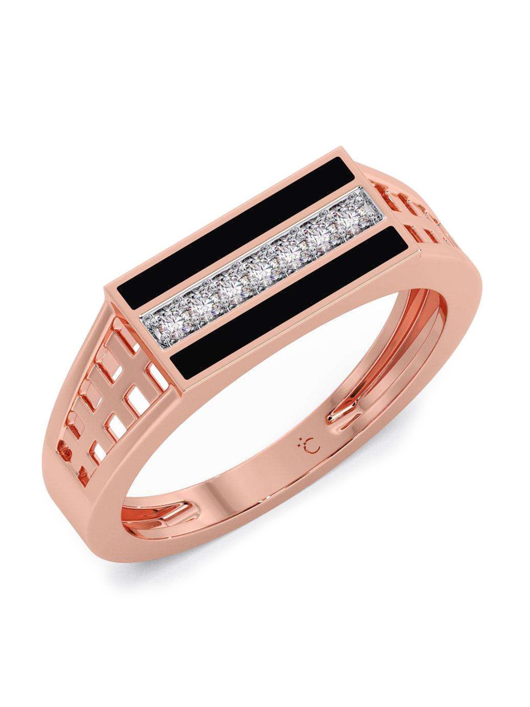 

CANDERE A KALYAN JEWELLERS COMPANY 18KT BIS Hallmark Rose Gold Diamond Ring - 4.9 gm