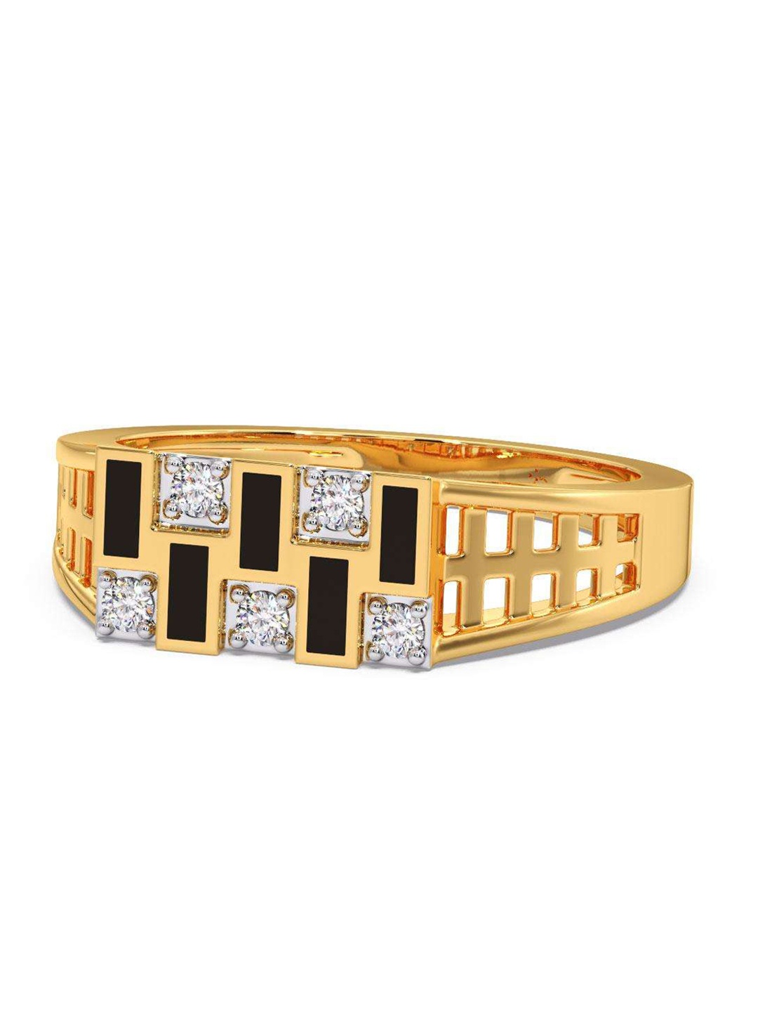 

CANDERE A KALYAN JEWELLERS COMPANY 18KT Gold Diamond Finger Ring- 4.3gm, Yellow
