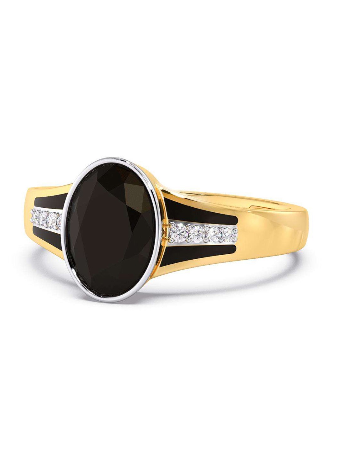 

CANDERE A KALYAN JEWELLERS COMPANY Men 14KT Gold Diamond Finger Ring-3.5gm