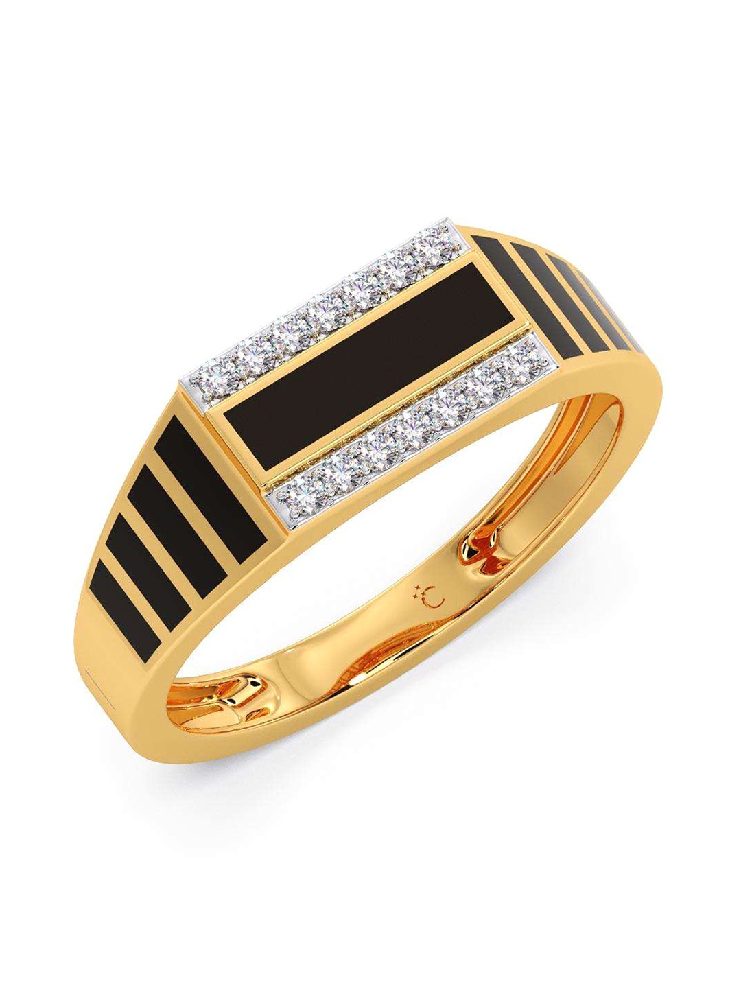 

CANDERE A KALYAN JEWELLERS COMPANY 18KT Gold Diamond Finger Ring-3.43 g, Yellow