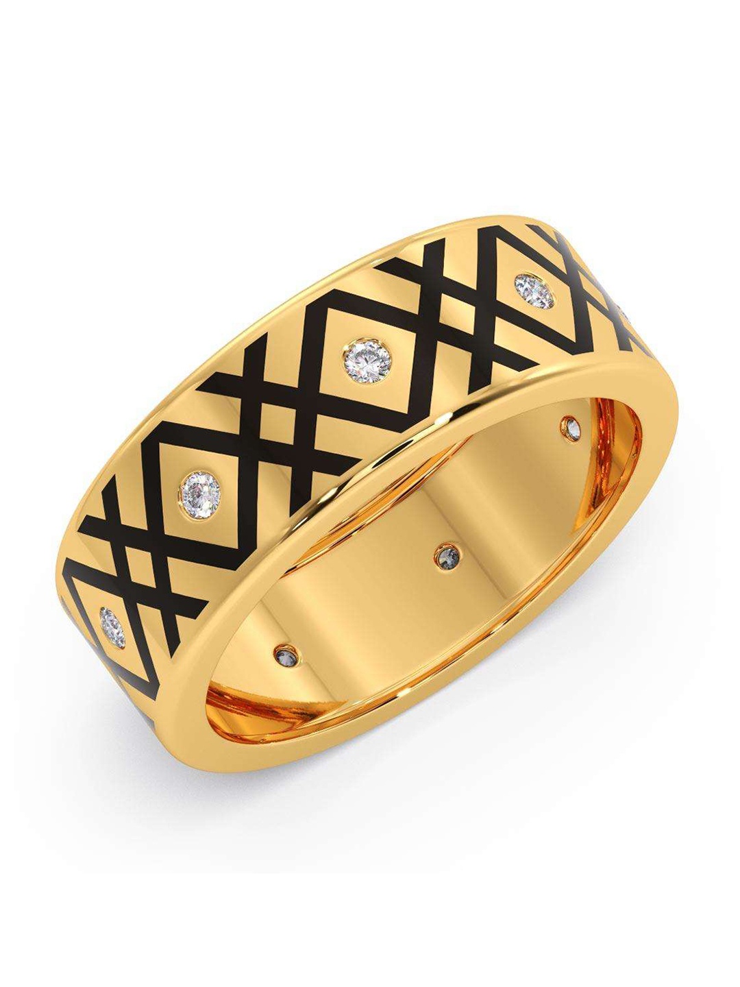 

CANDERE A KALYAN JEWELLERS COMPANY 18KT BIS Hallmark Gold Diamond Ring - 4.76 g, Yellow