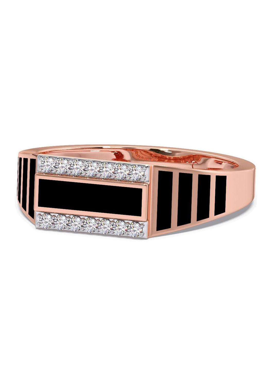 

CANDERE A KALYAN JEWELLERS COMPANY 18KT Rose Gold Diamond Finger Ring- 3.65 g