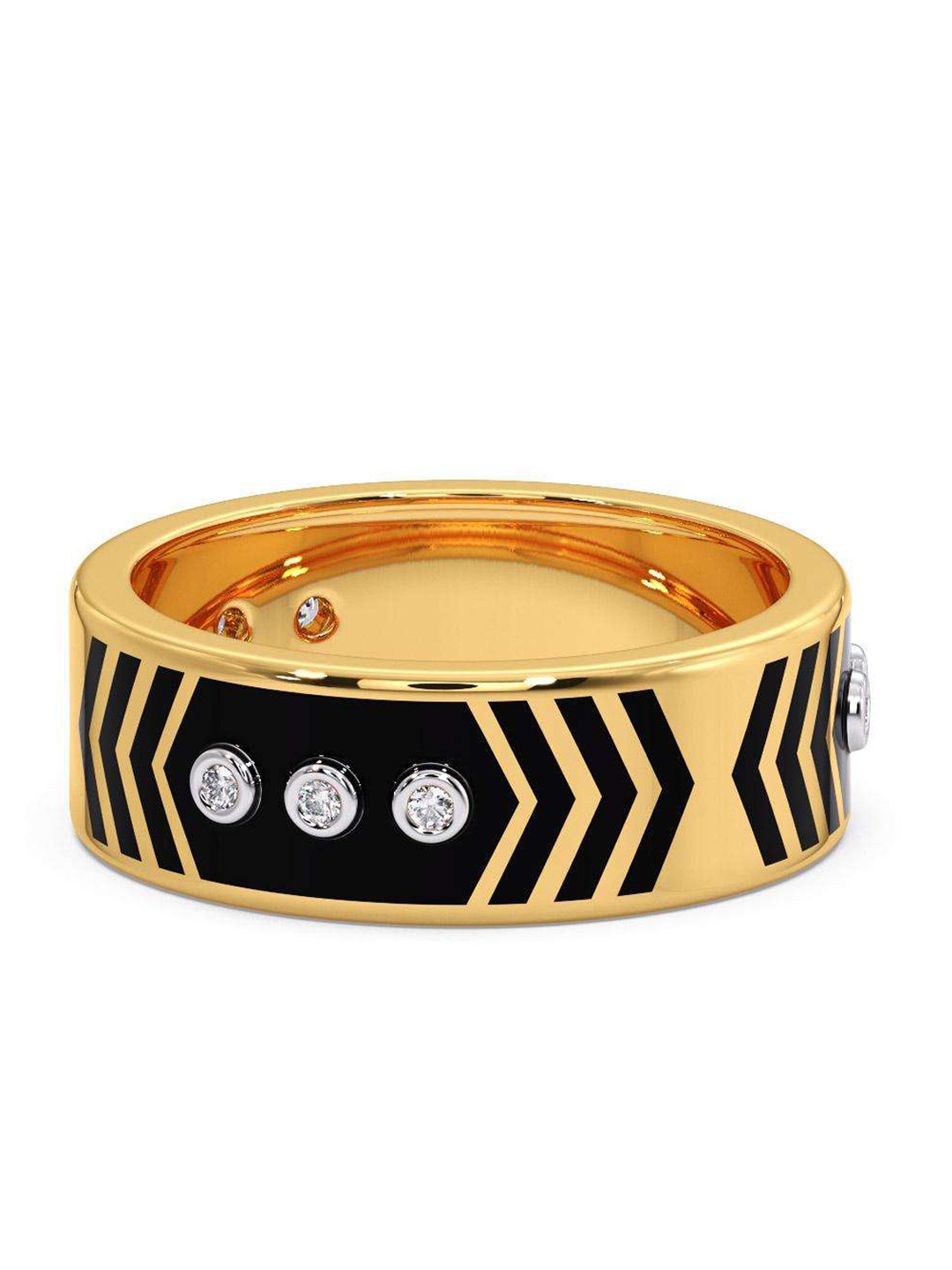 

CANDERE A KALYAN JEWELLERS COMPANY 18KT Gold Diamond Finger Ring, Yellow