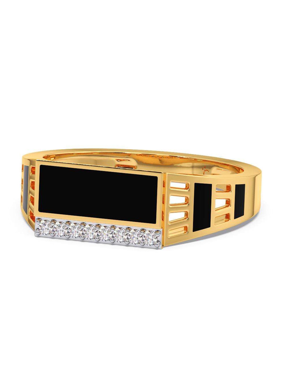 

CANDERE A KALYAN JEWELLERS COMPANY 14KT Gold Diamond Finger Ring - 3.45 g, Yellow