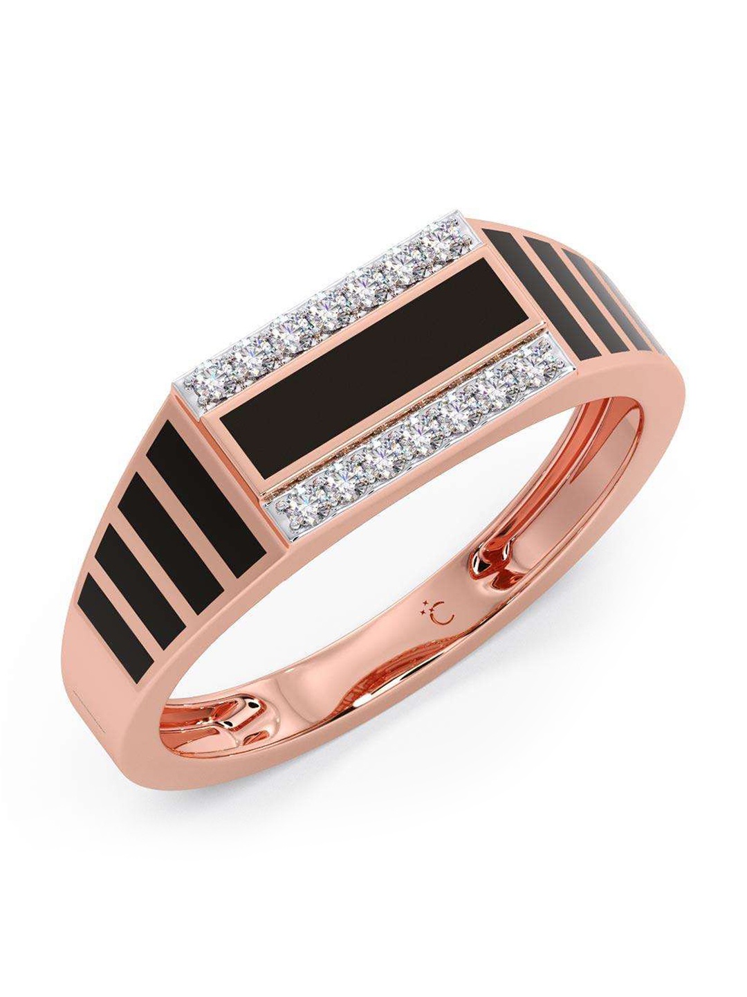 

CANDERE A KALYAN JEWELLERS COMPANY 14KT Rose-Gold Diamond Finger Ring 2.99 g
