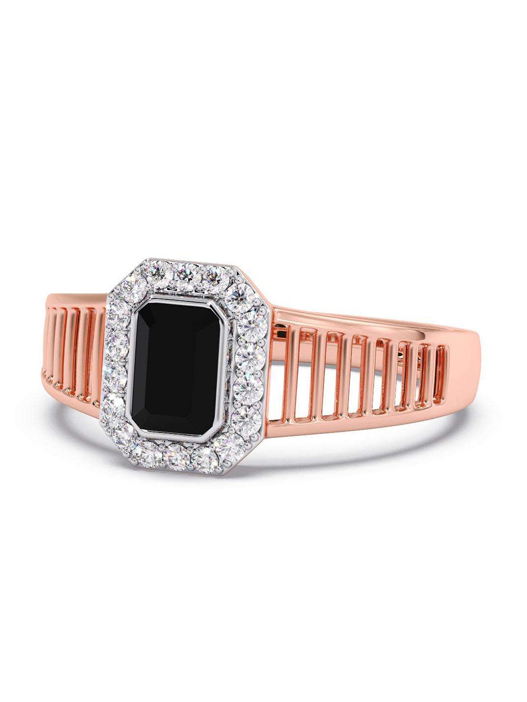 

CANDERE A KALYAN JEWELLERS COMPANY 14KT Rose-Gold Diamond Finger Ring