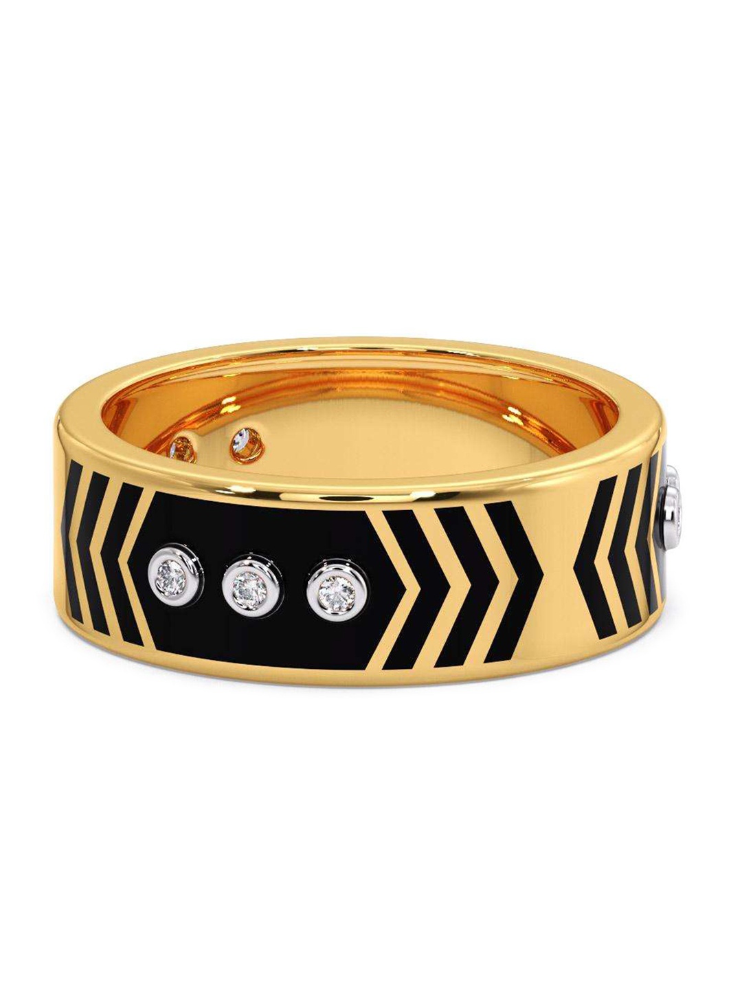 

CANDERE A KALYAN JEWELLERS COMPANY 14KT Gold Diamond Finger Ring 3.8 g, Yellow