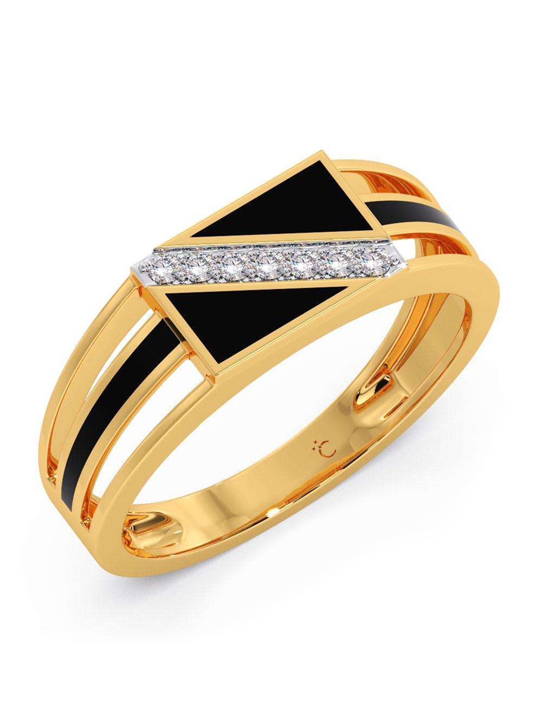 

CANDERE A KALYAN JEWELLERS COMPANY 18KT BIS Hallmark Gold Diamond Ring - 4.3 gm, Yellow