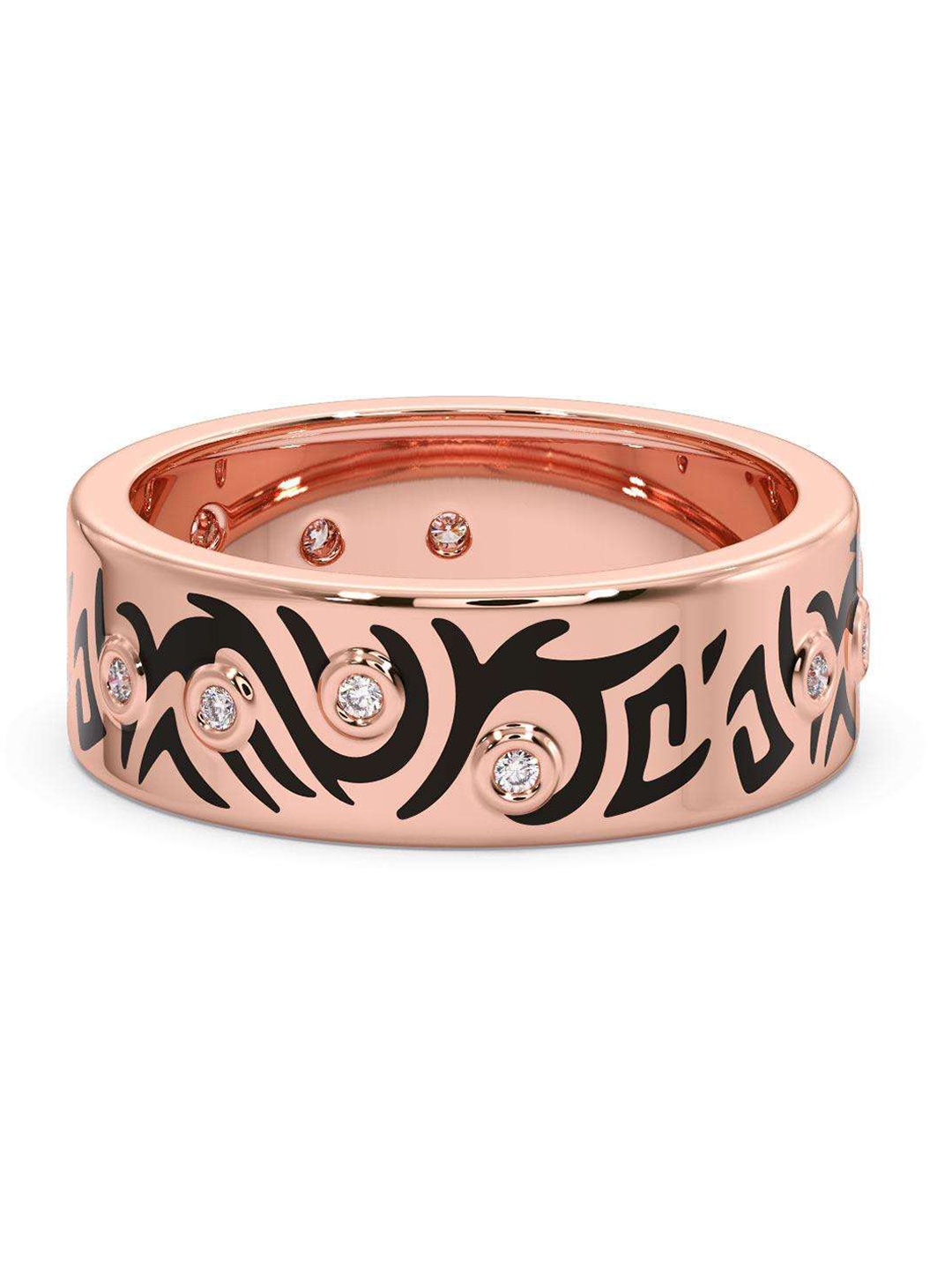 

CANDERE A KALYAN JEWELLERS COMPANY 18KT Rose Gold Diamond Finger Ring