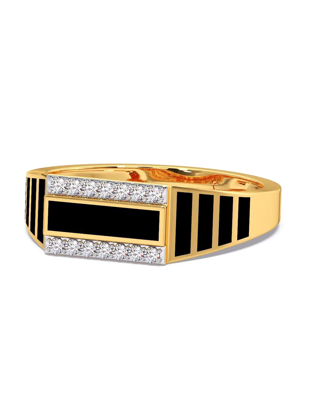 

CANDERE A KALYAN JEWELLERS COMPANY 14KT Gold Diamond Finger Ring - 3.58 g, Yellow