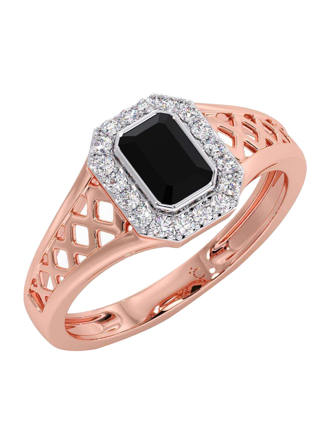 

CANDERE A KALYAN JEWELLERS COMPANY 18KT Rose-Gold Diamond Finger Ring 4.86 g