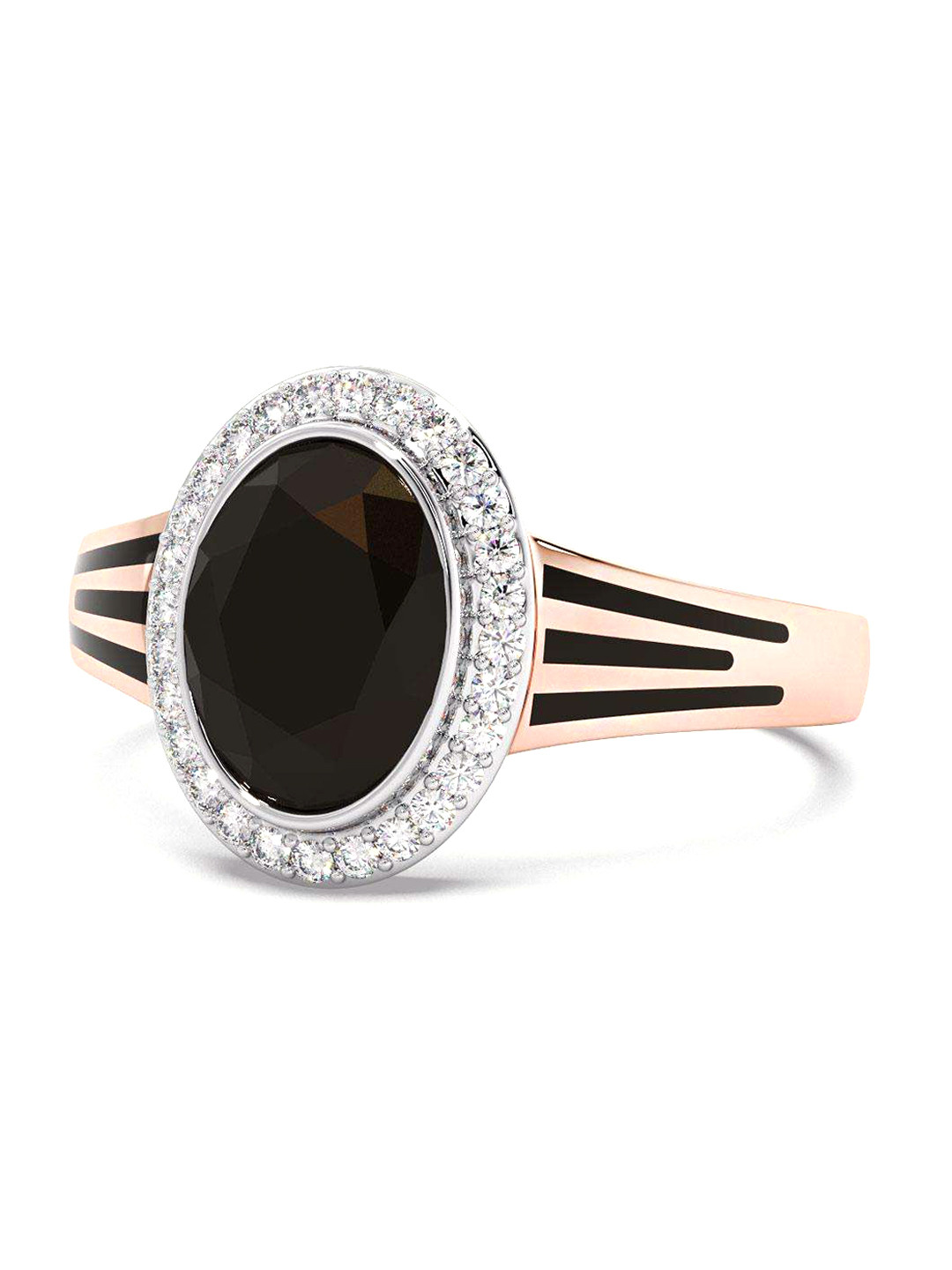 

CANDERE A KALYAN JEWELLERS COMPANY 14KT Rose-Gold Diamond Finger Ring