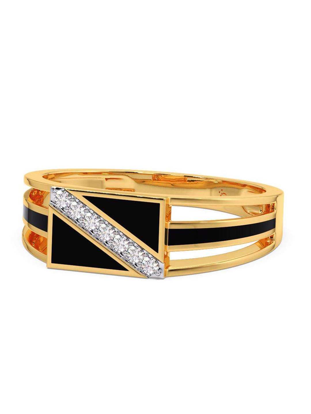 

CANDERE A KALYAN JEWELLERS COMPANY 14KT BIS Hallmark Gold Diamond Ring - 4.12 g, Yellow