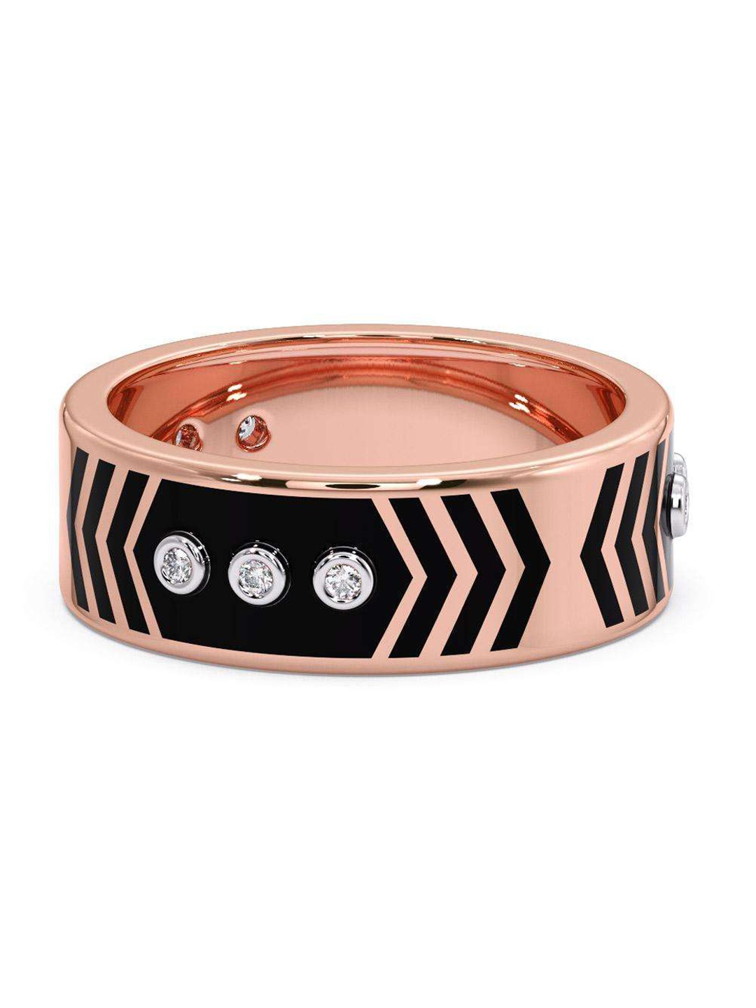 

CANDERE A KALYAN JEWELLERS COMPANY 18KT Rose-Gold Diamond Finger Ring