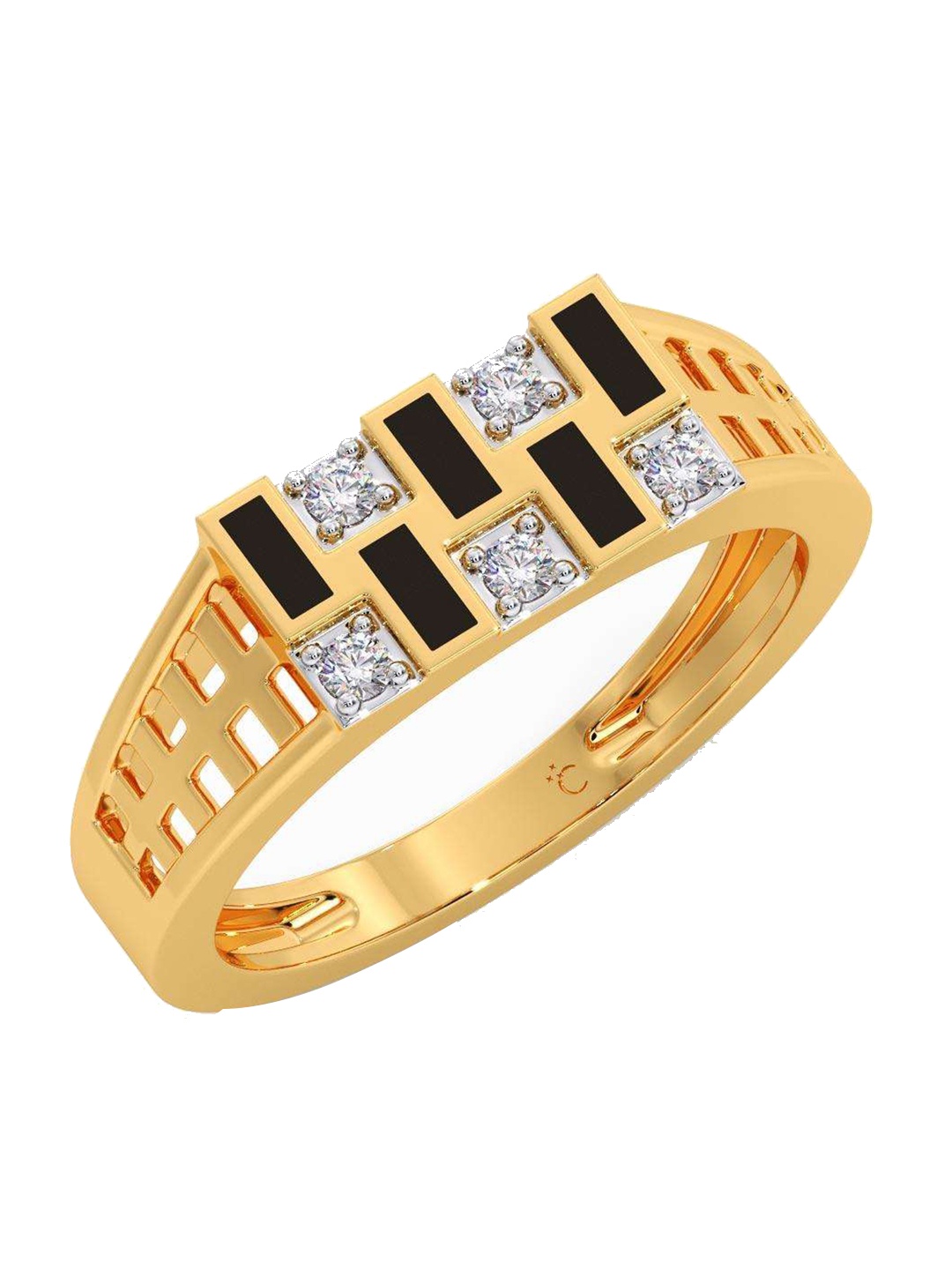 

CANDERE A KALYAN JEWELLERS COMPANY 14KT Gold Diamond Finger Ring 3.95 g, Yellow