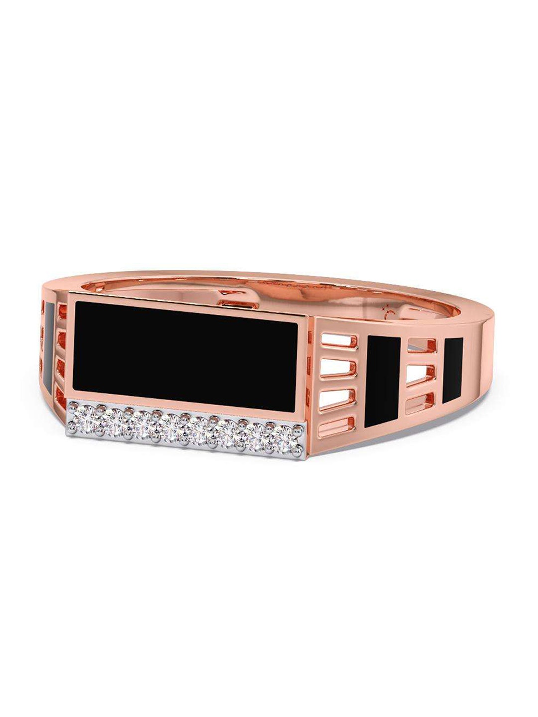 

CANDERE A KALYAN JEWELLERS COMPANY 18KT Rose Gold Diamond Finger Ring- 4.43 g