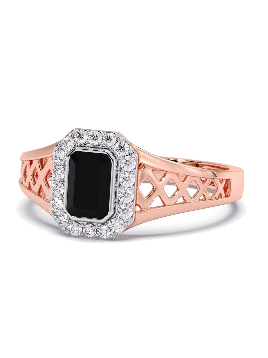 

CANDERE A KALYAN JEWELLERS COMPANY 18KT Rose-Gold Diamond Finger Ring