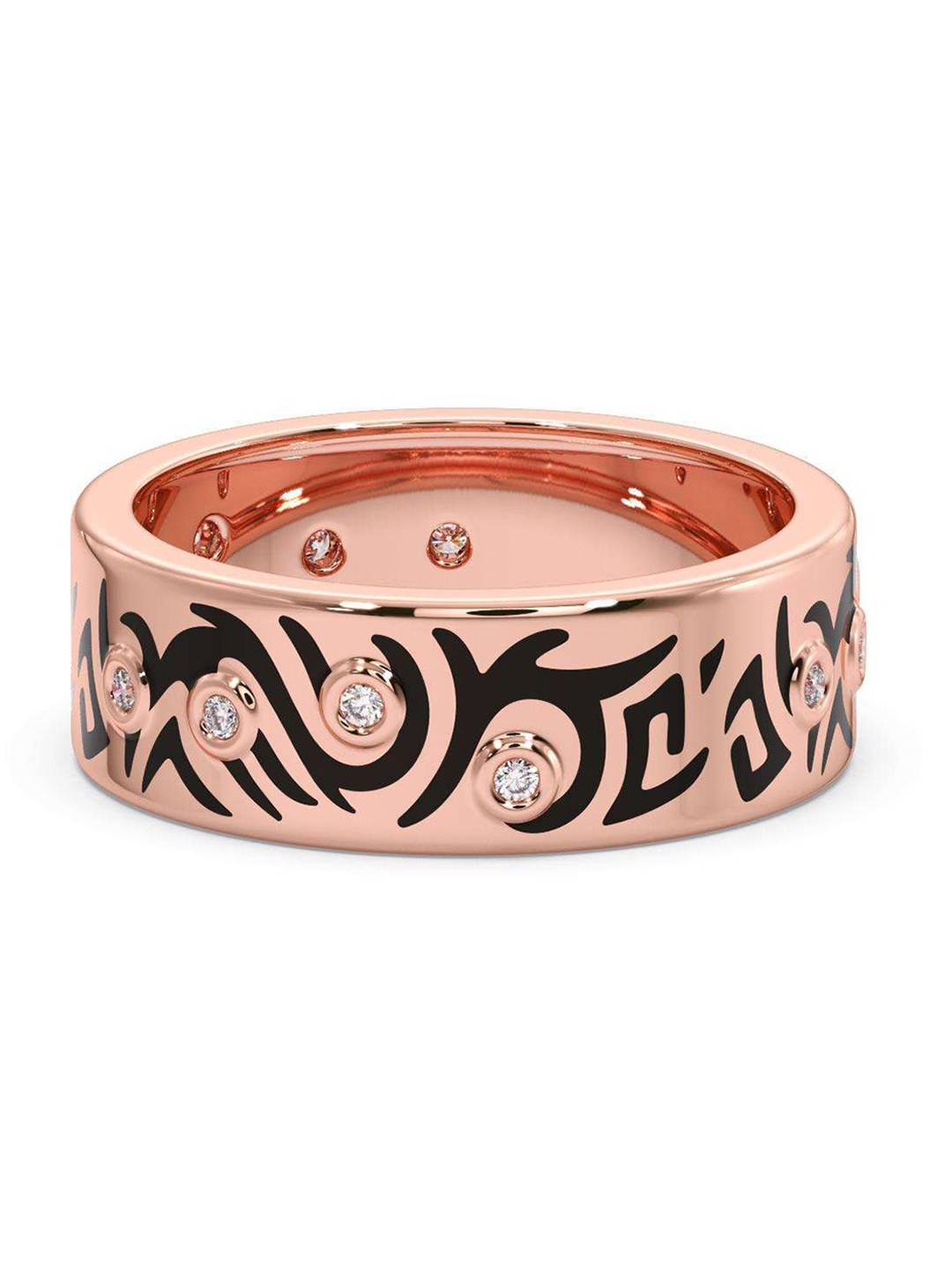 

CANDERE A KALYAN JEWELLERS COMPANY 18KT Rose Gold Diamond Finger Ring