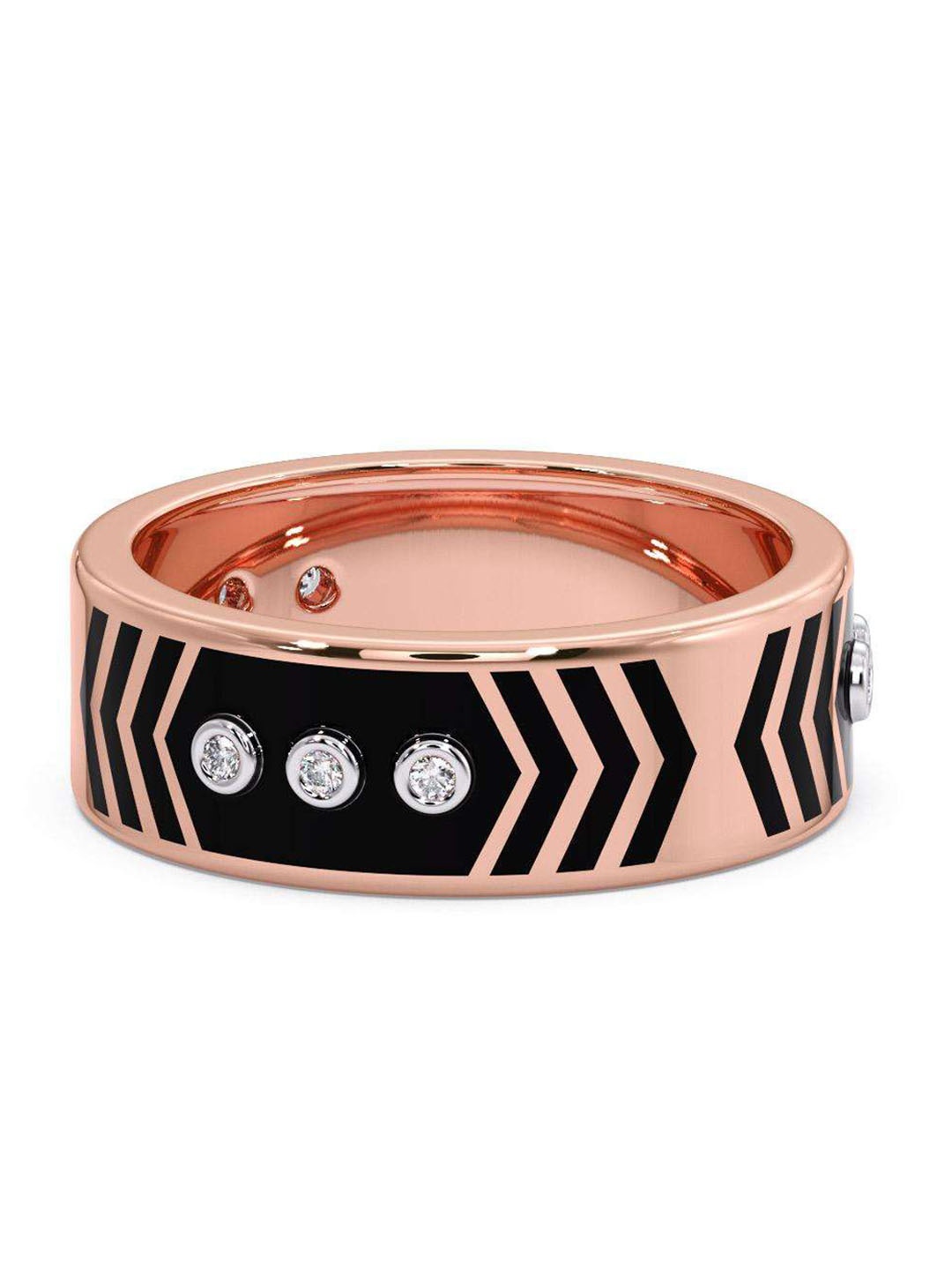 

CANDERE A KALYAN JEWELLERS COMPANY 18KT Rose-Gold Diamond Finger Ring- 4.95 g