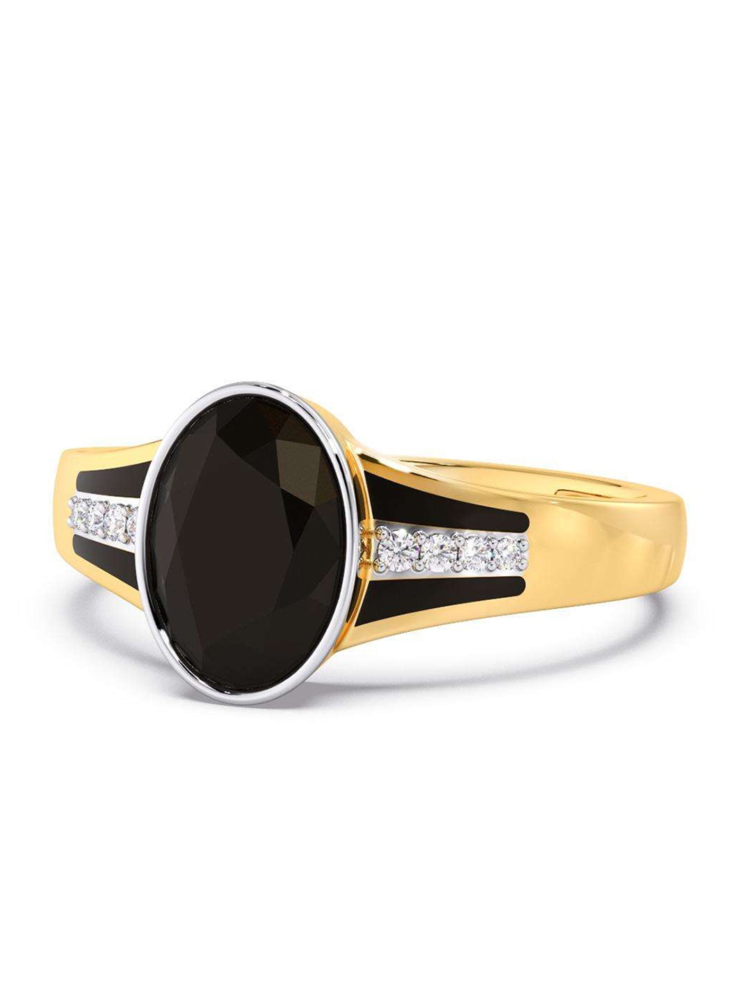 

CANDERE A KALYAN JEWELLERS COMPANY Men 14KT Gold Diamond Finger Ring- 3.82gm, Yellow