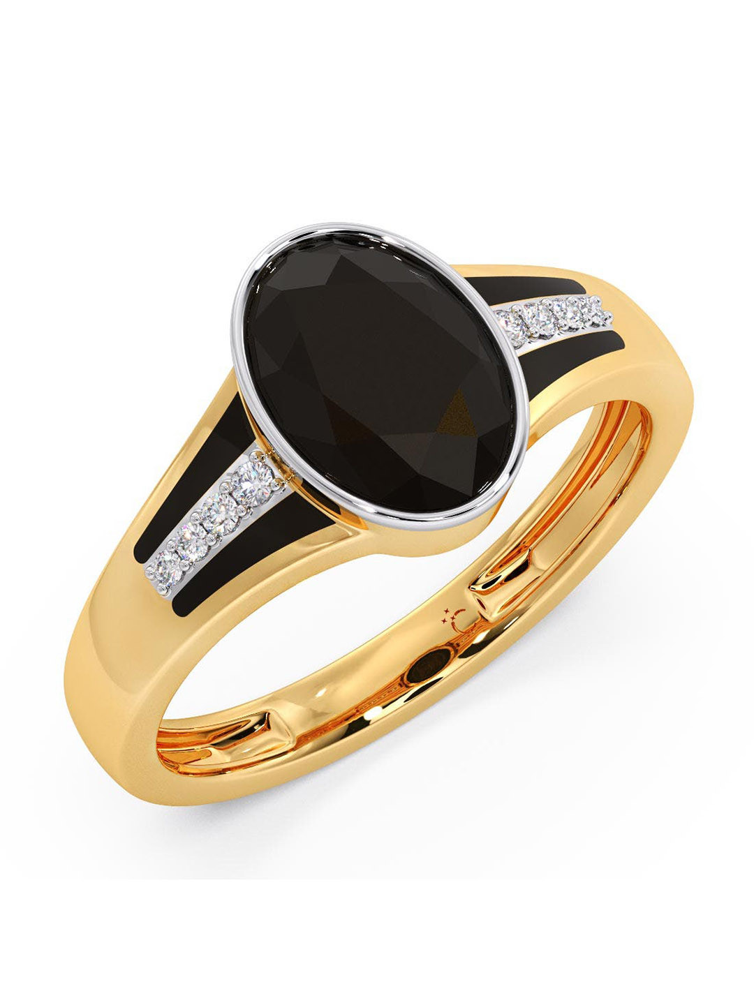 

CANDERE A KALYAN JEWELLERS COMPANY Men 18KT Gold Diamond Finger Ring-4.78 g