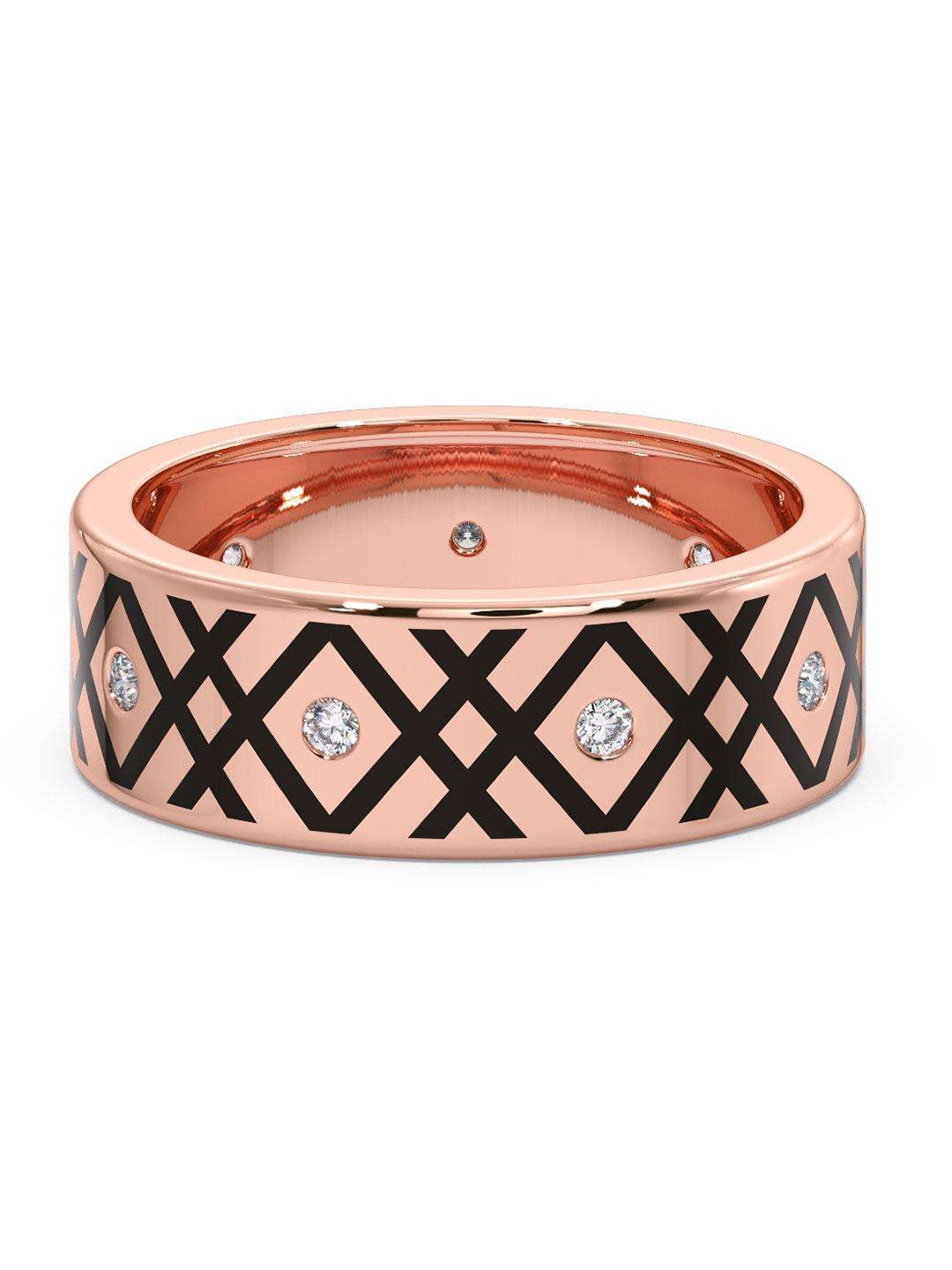 

CANDERE A KALYAN JEWELLERS COMPANY 14KT Rose Gold Diamond Ring - 5.22 g