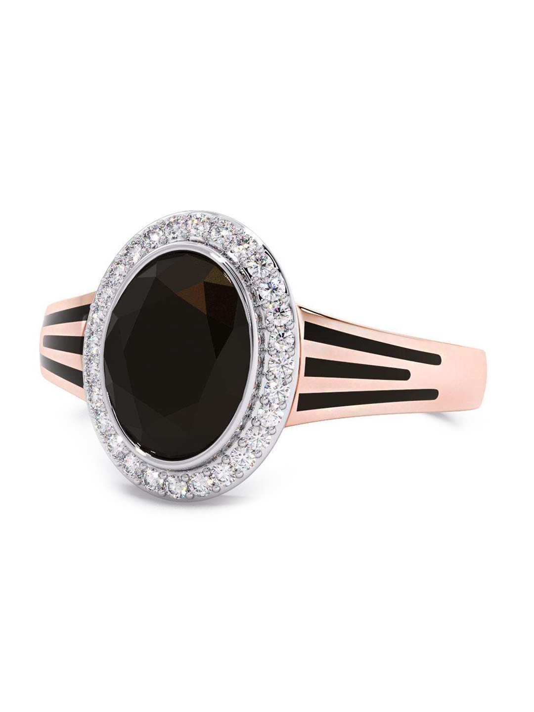 

CANDERE A KALYAN JEWELLERS COMPANY 18KT Rose Gold Diamond Finger Ring