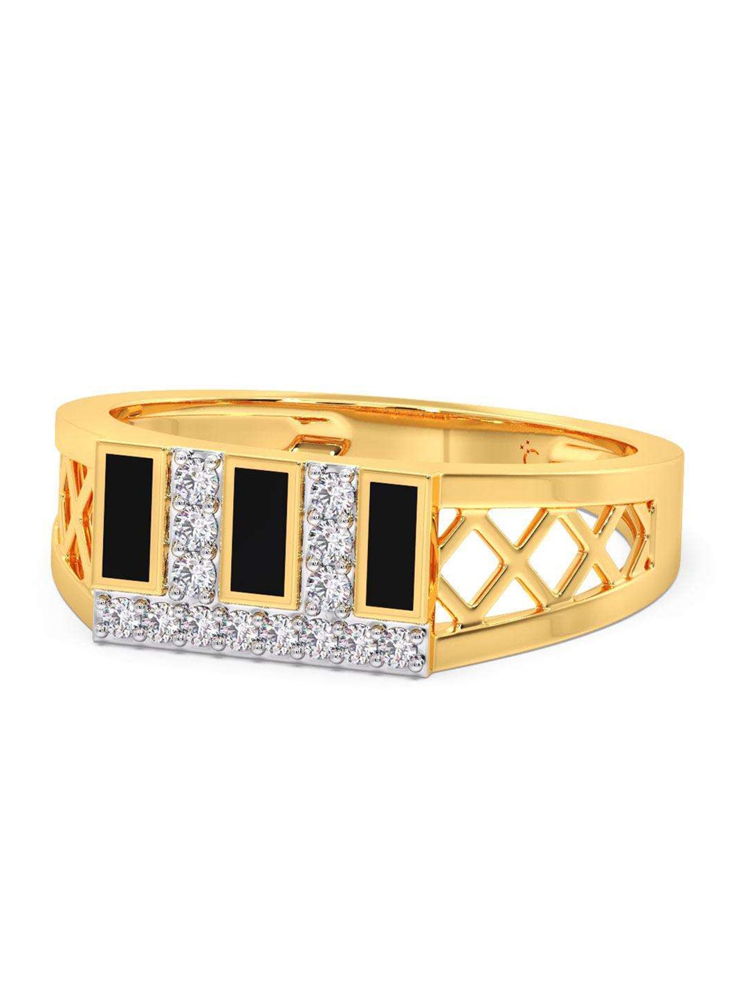 

CANDERE A KALYAN JEWELLERS COMPANY 14KT Gold Diamond Finger Ring- 3.51 gm, Yellow