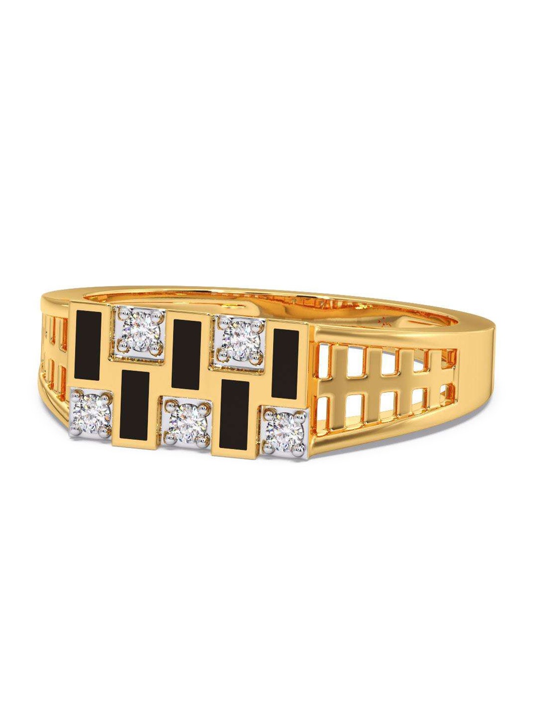 

CANDERE A KALYAN JEWELLERS COMPANY 14KT Gold Diamond Finger Ring- 4.57 gm, Yellow