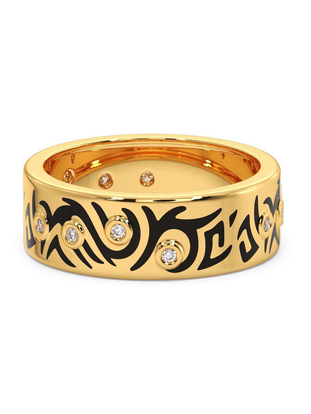 

CANDERE A KALYAN JEWELLERS COMPANY Men 18KT Gold Diamond Ring-5.96gm