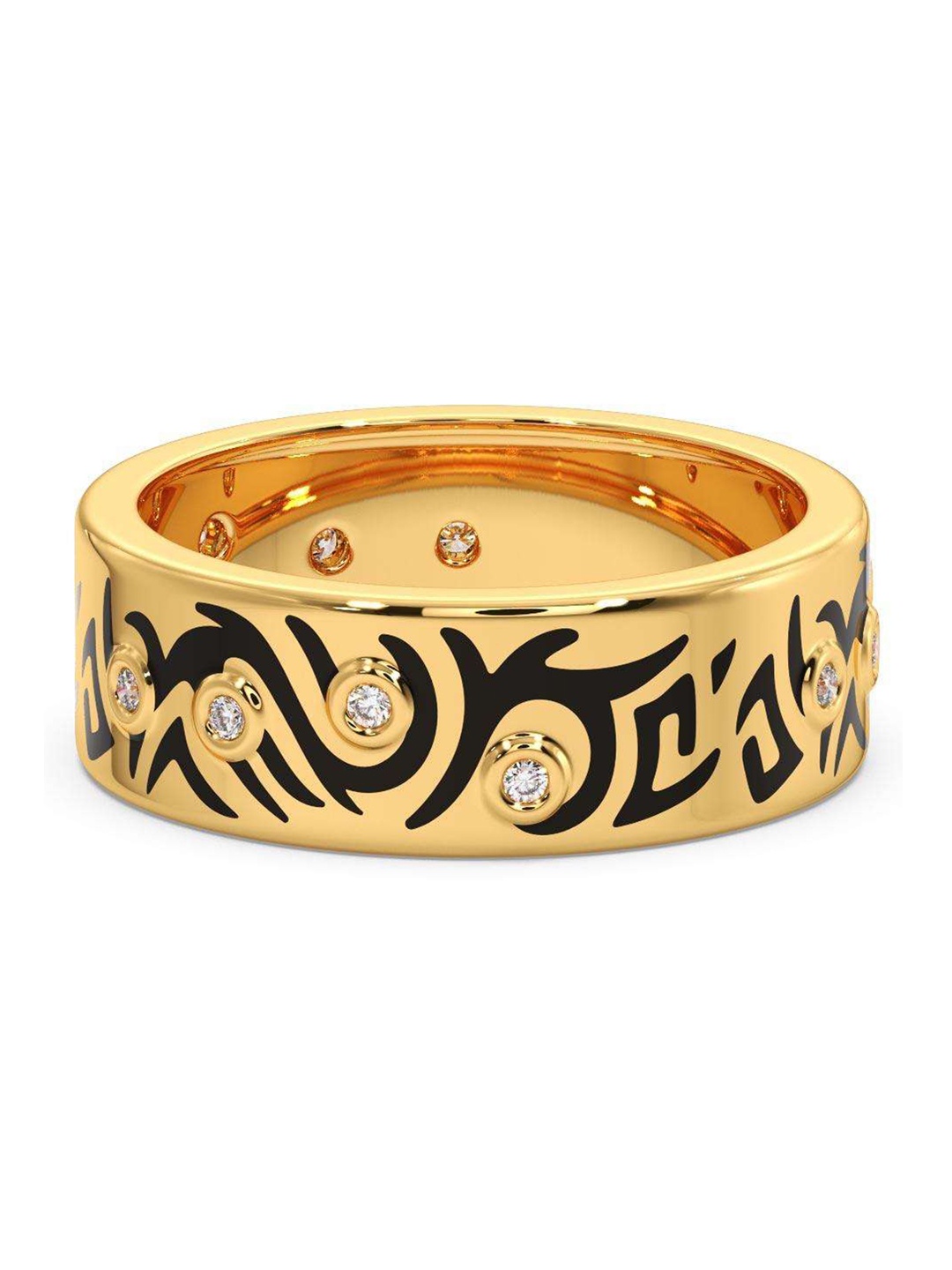 

CANDERE A KALYAN JEWELLERS COMPANY Men 14KT Gold Diamond Finger Ring-5.02 gm