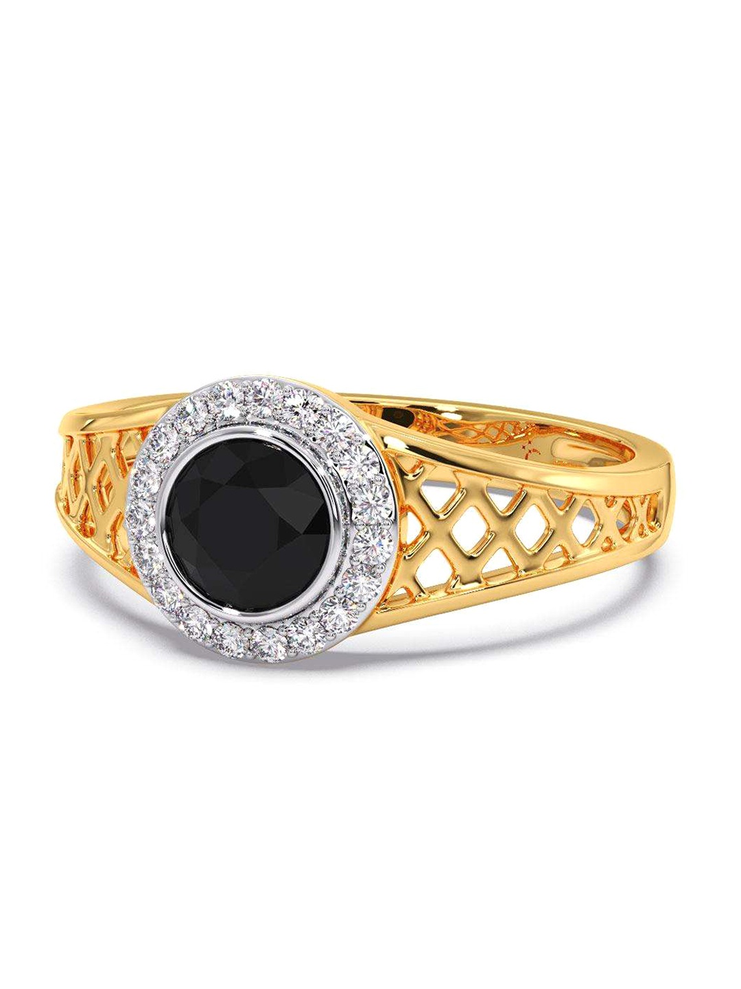 

CANDERE A KALYAN JEWELLERS COMPANY Men 18KT Gold Diamond Finger Ring-5.24 gm, Yellow