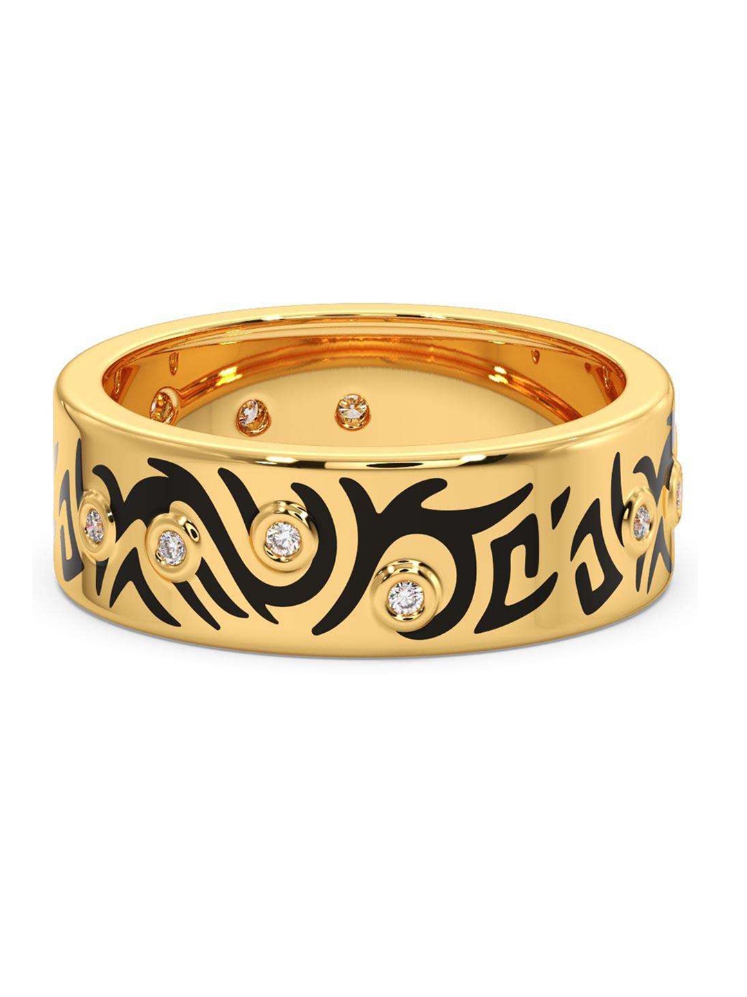 

CANDERE A KALYAN JEWELLERS COMPANY Men 14KT Gold Diamond Finger Ring-5.17gm