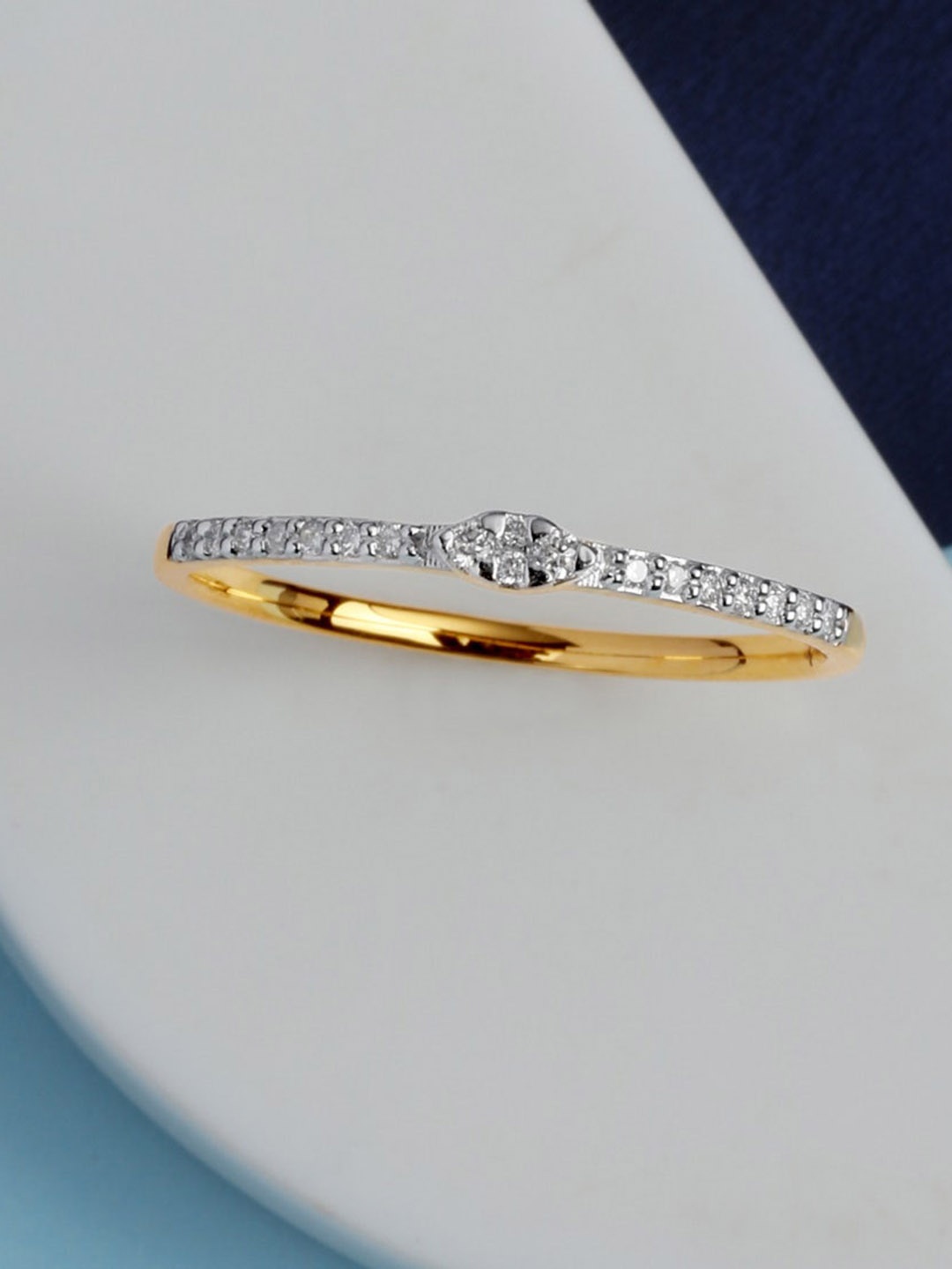 

CANDERE A KALYAN JEWELLERS COMPANY 18KT Gold Diamond Finger Ring - 4.85 g, Yellow