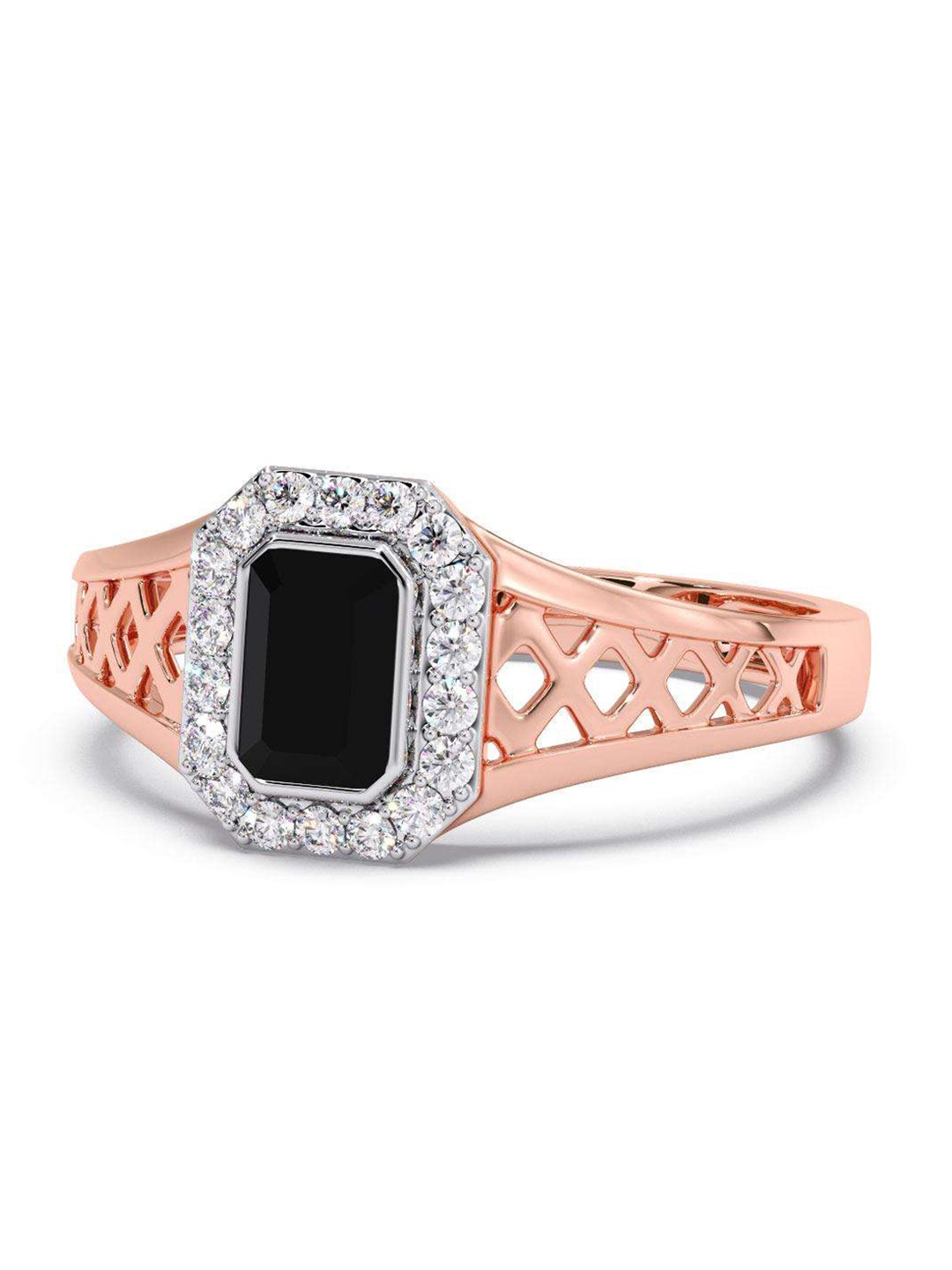 

CANDERE A KALYAN JEWELLERS COMPANY 18KT Rose Gold Diamond Finger Ring