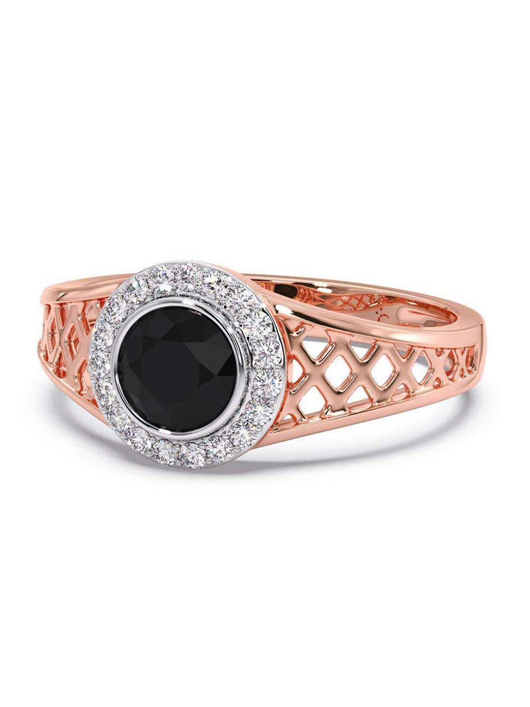 

CANDERE A KALYAN JEWELLERS COMPANY 18KT Rose-Gold Diamond Finger Ring