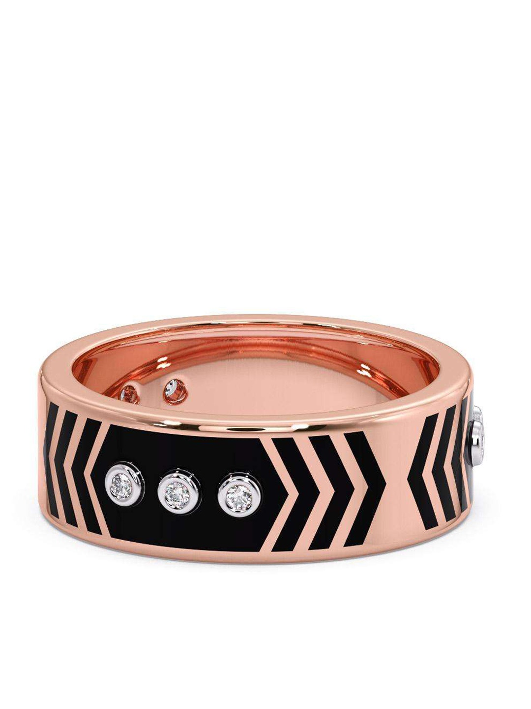 

CANDERE A KALYAN JEWELLERS COMPANY 14KT Rose Gold Diamond Finger Ring- 4.8 g