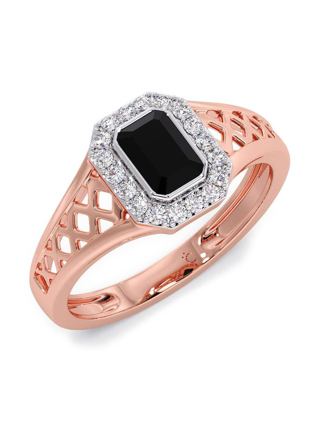 

CANDERE A KALYAN JEWELLERS COMPANY 18KT Rose Gold Diamond Finger Ring