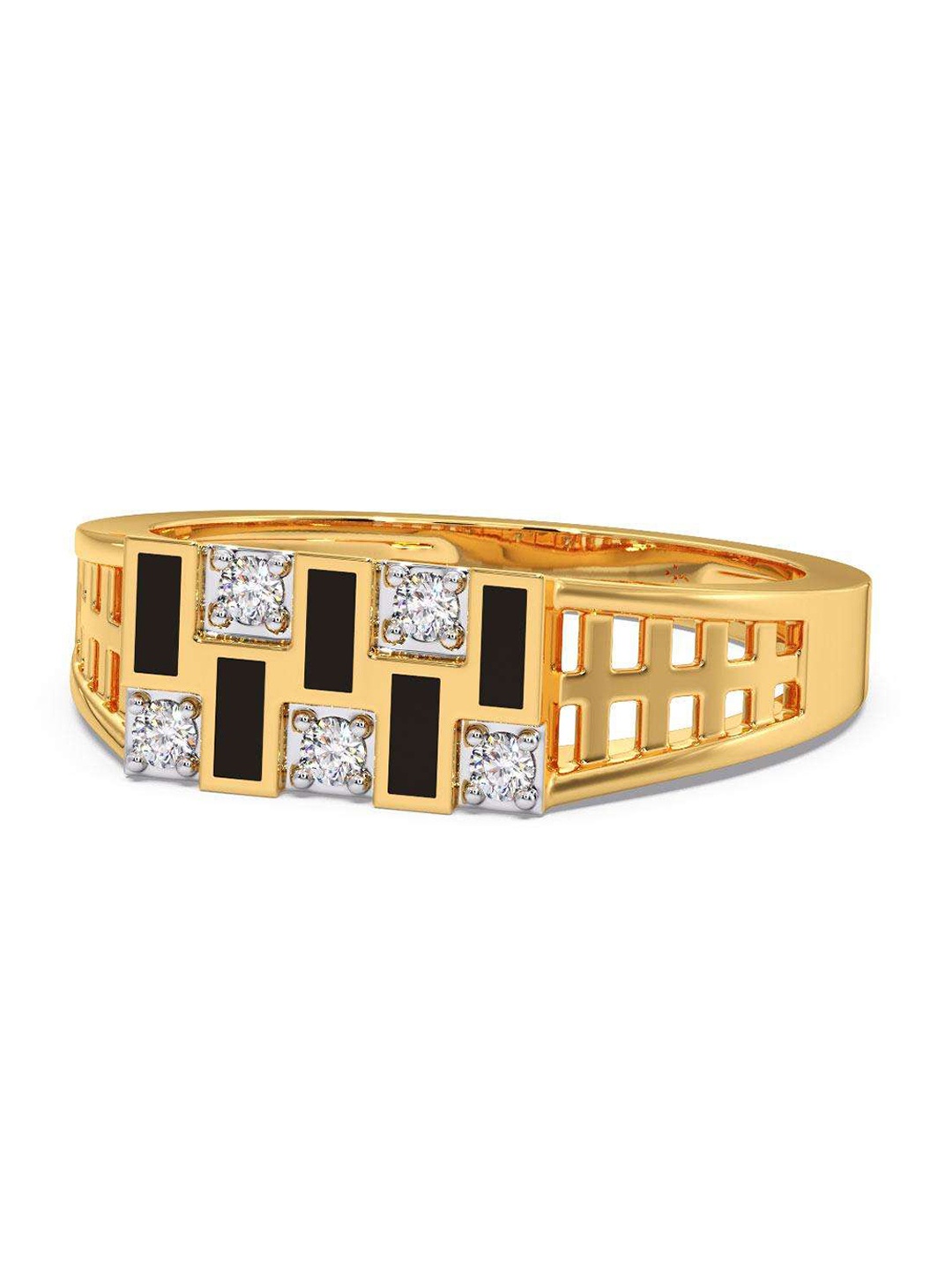 

CANDERE A KALYAN JEWELLERS COMPANY 14KT Gold Diamond Finger Ring 4.37 g, Yellow