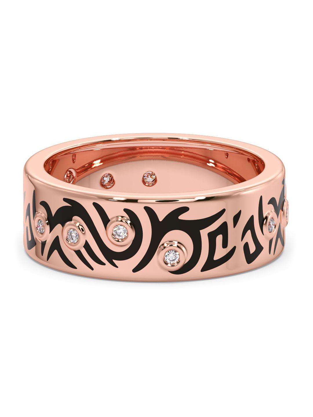 

CANDERE A KALYAN JEWELLERS COMPANY 18KT Rose-Gold Diamond Finger Ring