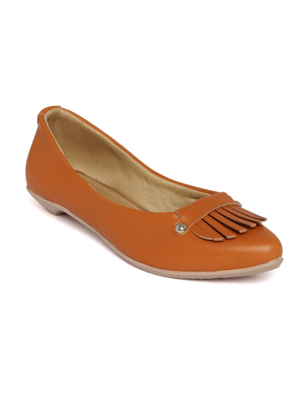 

Marc Loire Women Tan Solid Synthetic Ballerinas