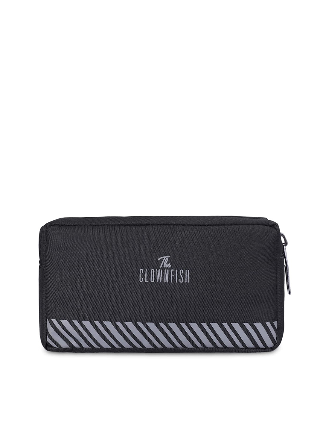 

THE CLOWNFISH Scholar Series Printed Toiletry Bag - Black