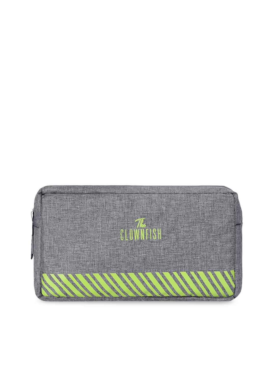 

THE CLOWNFISH Printed Scholar Series Toiletry Bag - Grey