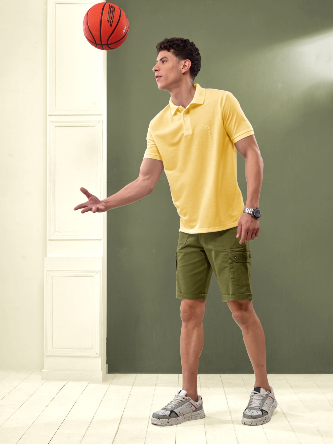 

LUX NITRO Polo Collar Anti Odour T-shirt, Yellow
