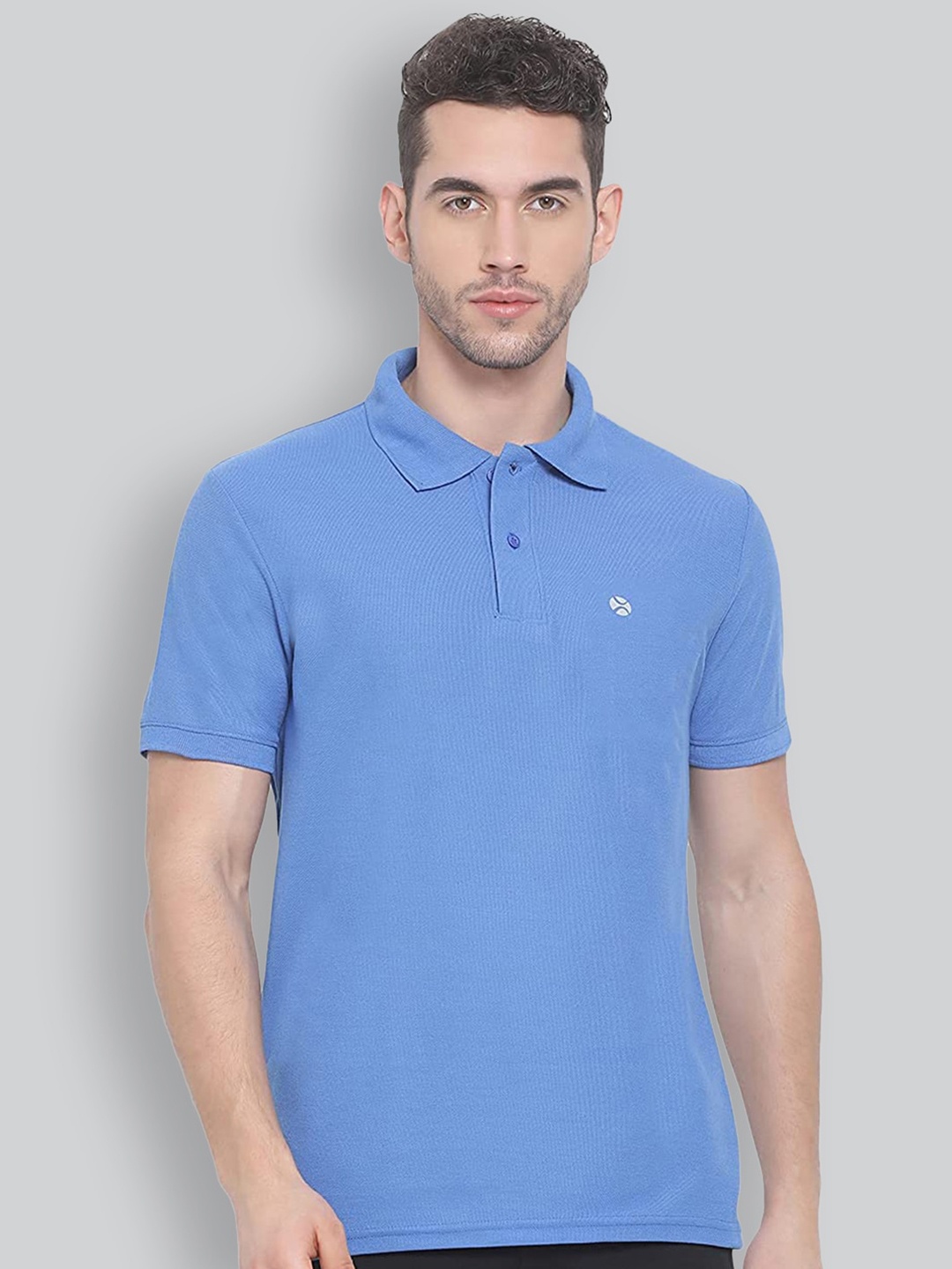

LUX NITRO Polo Collar Anti Odour T-shirt, Blue