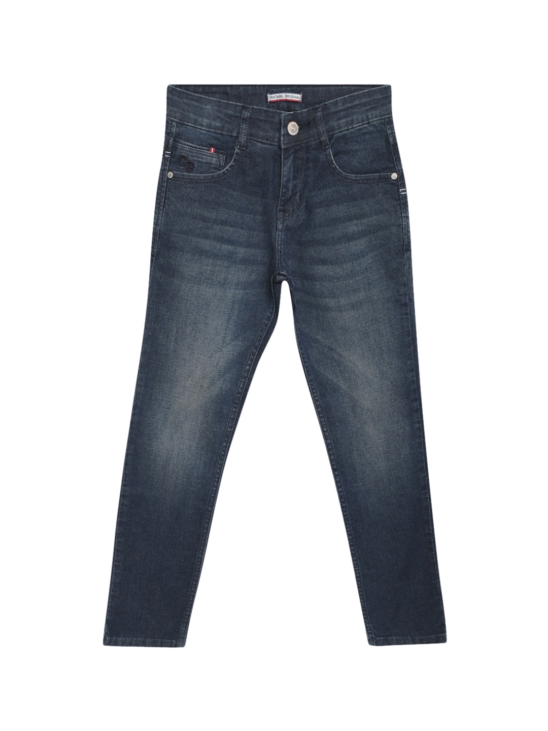 

Cantabil Boys Regular Fit Light Fade Stretchable Cotton Jeans, Navy blue