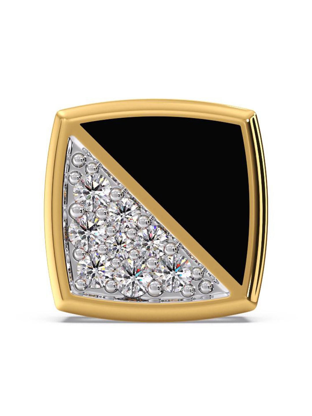 

CANDERE A KALYAN JEWELLERS COMPANY Men 14KT Gold Diamond Stud Earring-1.62gm