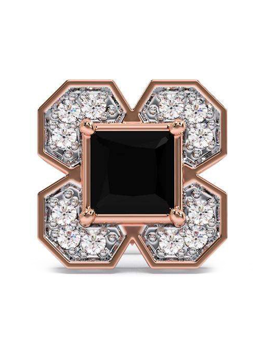 

CANDERE A KALYAN JEWELLERS COMPANY Men 14KT Rose Gold Diamond Stud Earring-1.87gm