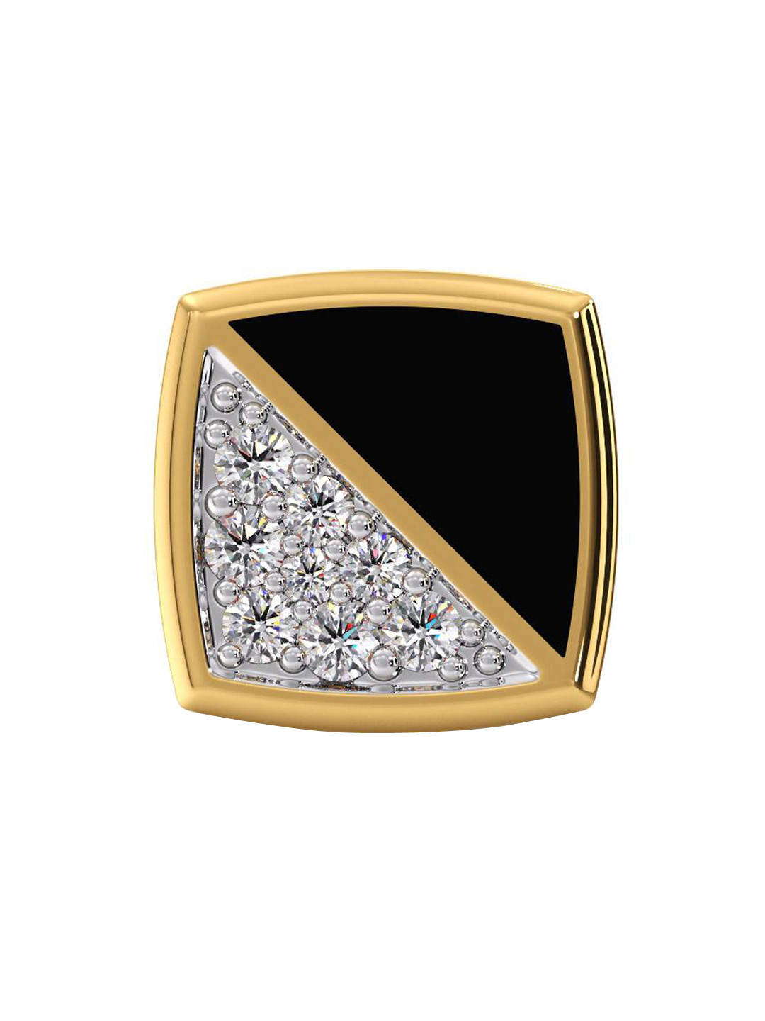 

CANDERE A KALYAN JEWELLERS COMPANY Men 18KT Gold Diamond Stud Earring-1.91 g