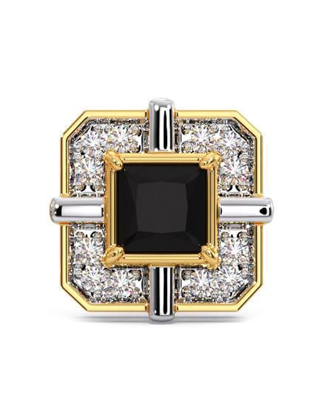 

CANDERE A KALYAN JEWELLERS COMPANY Men 14KT Gold Diamond Stud Earring-1.11 gm